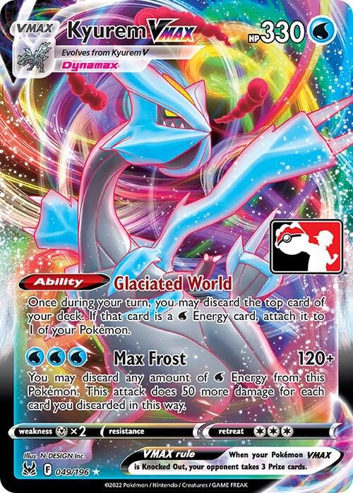 Kyurem VMAX 049/196 Holofoil Prize Pack Series Cards