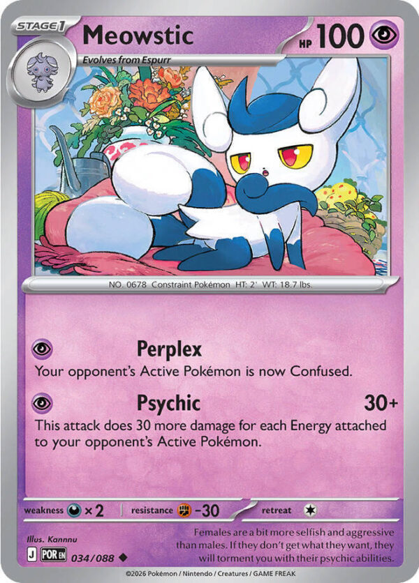 Meowstic 034/088 Normal ME03: Perfect Order Meowstic 034/088 Normal ME03: Perfect Order