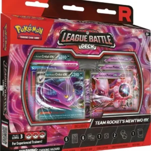 Pokemon TCG League Battle Deck Team Rockets Mewtwo ex - Caja sellada con cartas Team Rockets Mewtwo ex y Team Rockets Crobat ex
