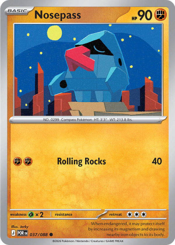 Nosepass 037/088 Reverse Holofoil ME03: Perfect Order Nosepass 037/088 Reverse Holofoil ME03: Perfect Order