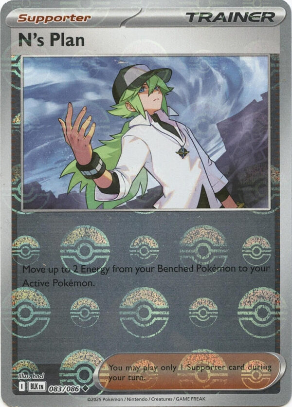 N’s Plan (Poke Ball Pattern) 083/086 Holofoil SV: Black Bolt