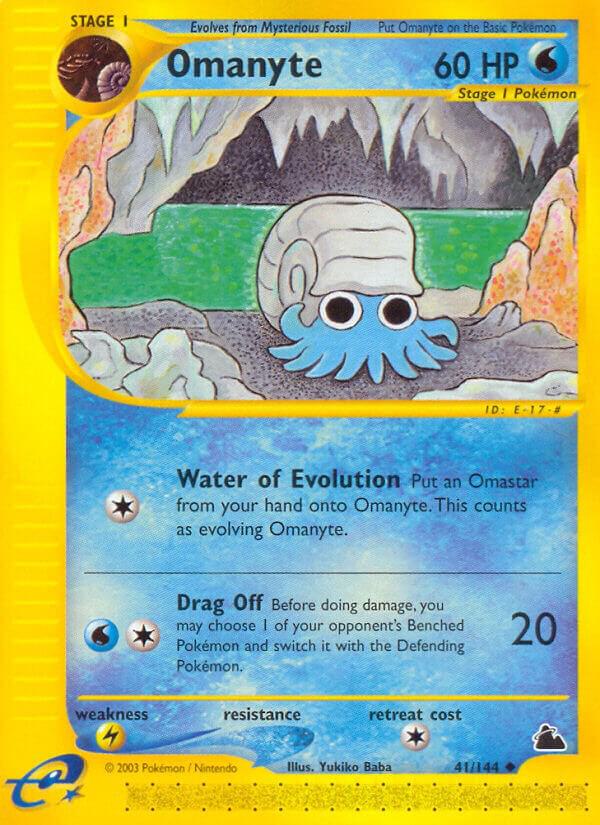 Omanyte 041/144 Reverse Holofoil Skyridge