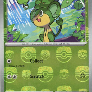 Pansage (Master Ball Pattern) 004/086 Holofoil SV: Black Bolt