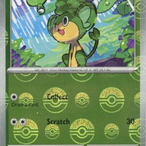 Pansage (Poke Ball Pattern) 004/086 Holofoil SV: Black Bolt