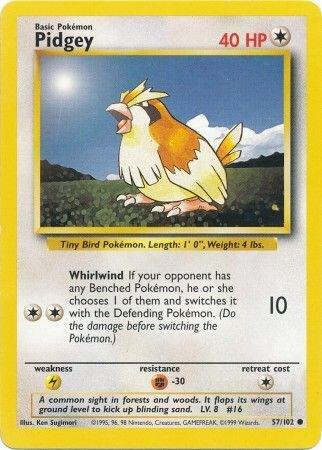 Pidgey 057/102 Normal Base Set