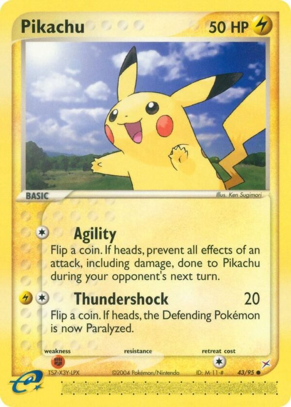 Pikachu 43/95 Reverse Holofoil Team Magma vs Team Aqua Pikachu 43/95 Reverse Holofoil Team Magma vs Team Aqua