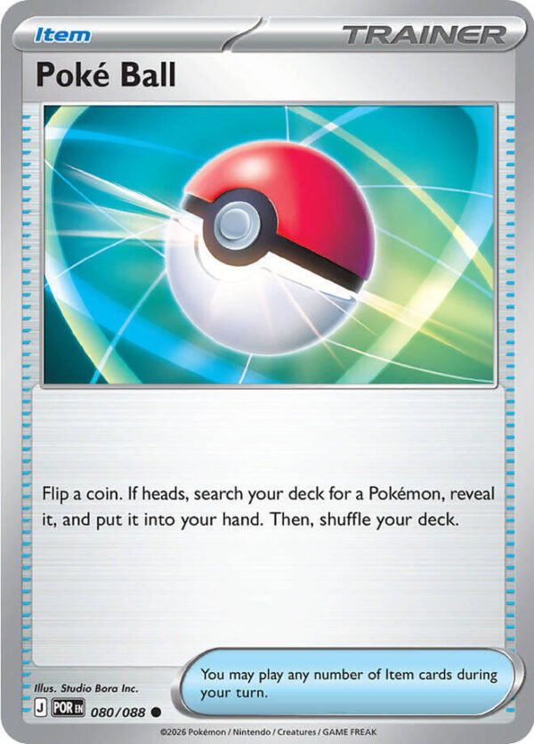 Poke Ball 080/088 Reverse Holofoil ME03: Perfect Order
