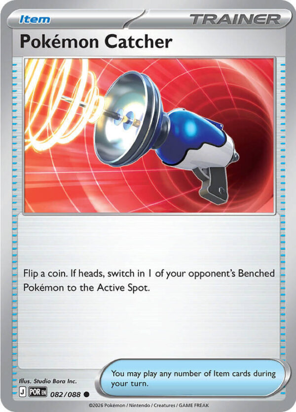 Pokemon Catcher 082/088 Reverse Holofoil ME03: Perfect Order Pokemon Catcher 082/088 Reverse Holofoil ME03: Perfect Order
