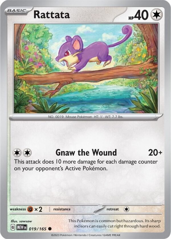 Rattata 019/165 Normal SV: Scarlet & Violet 151 Rattata 019/165 Normal SV: Scarlet & Violet 151
