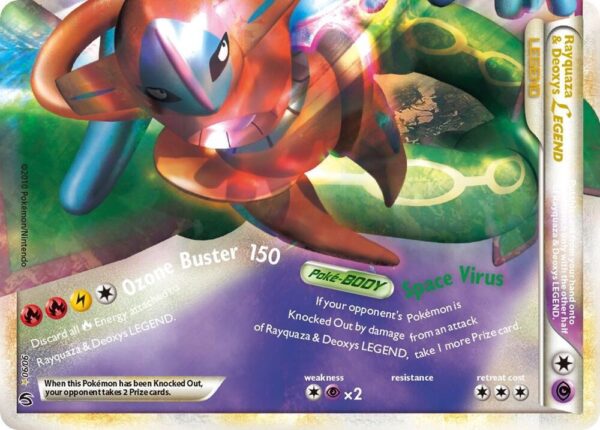 Rayquaza & Deoxys Legend (Bottom) 90/90 Holofoil Undaunted Rayquaza & Deoxys Legend (Bottom) 90/90 Holofoil Undaunted