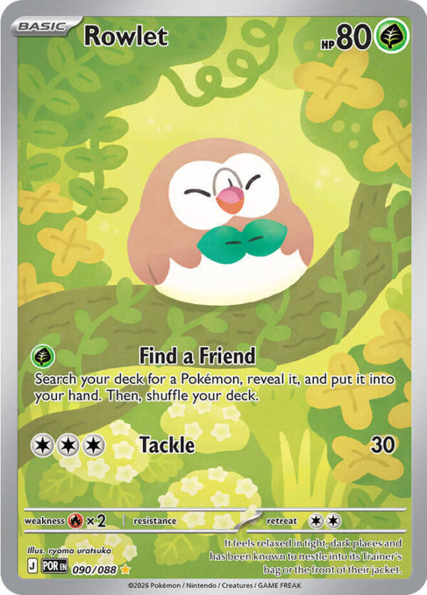 Rowlet 090/088 Holofoil ME03: Perfect Order
