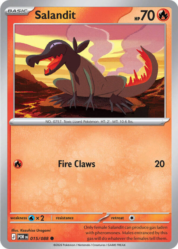 Salandit 015/088 Reverse Holofoil ME03: Perfect Order