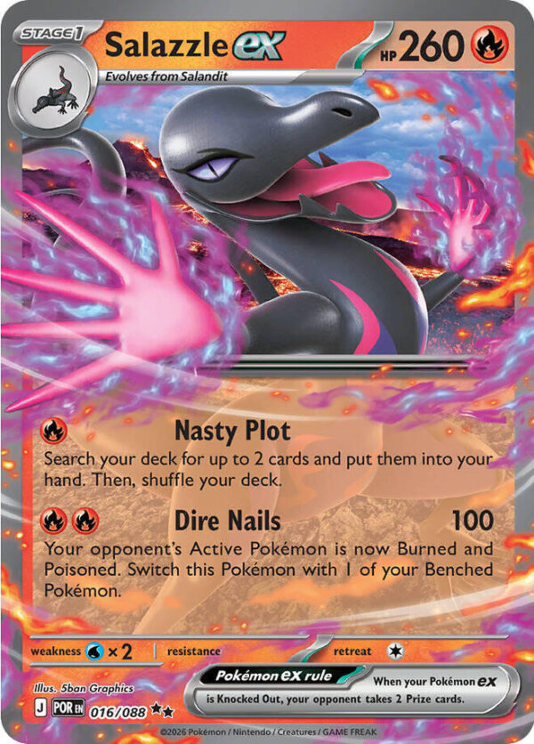 Salazzle ex 016/088 Holofoil ME03: Perfect Order