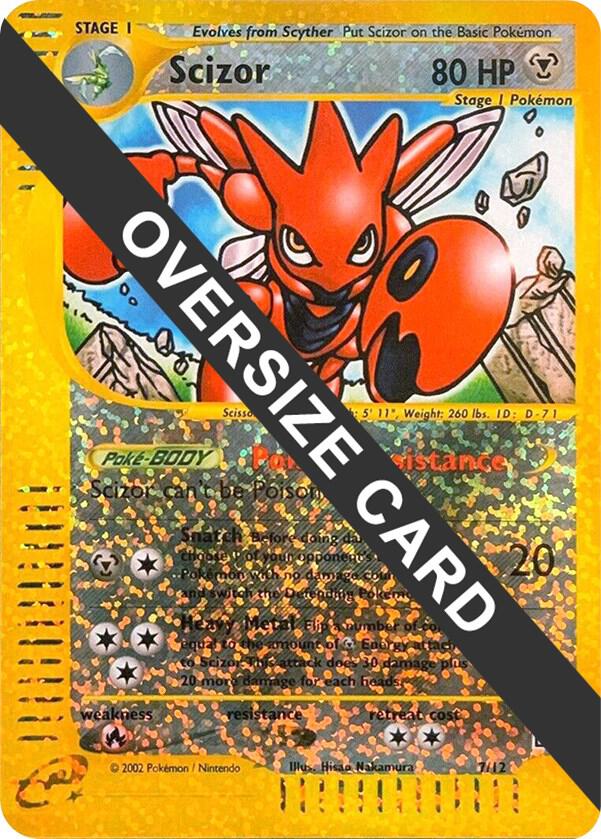 Scizor 7/12 007/012 Reverse Holofoil Jumbo Cards Scizor 7/12 007/012 Reverse Holofoil Jumbo Cards