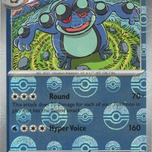 Seismitoad (Poke Ball Pattern) 021/086 Holofoil SV: Black Bolt