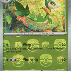 Servine (Master Ball Pattern) 002/086 Holofoil SV: Black Bolt