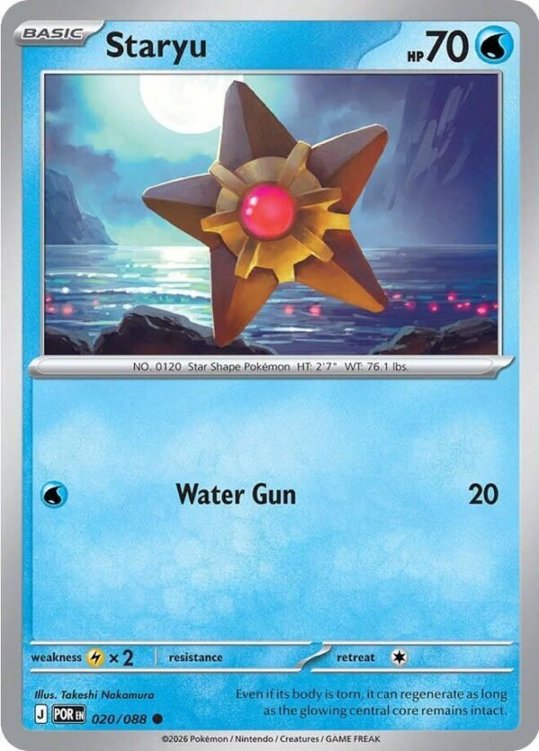 Staryu 020/088 Reverse Holofoil ME03: Perfect Order