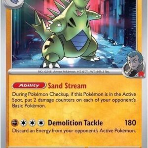 Team Rocket’s Tyranitar (Non-holo) 096/182 Normal Deck Exclusives