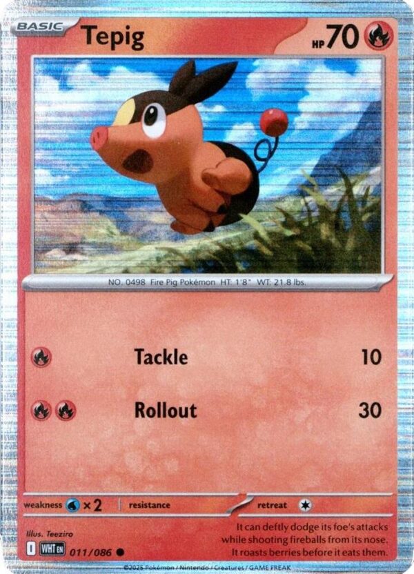 Tepig 011/086 Holofoil Miscellaneous Cards & Products Tepig 011/086 Holofoil Miscellaneous Cards & Products