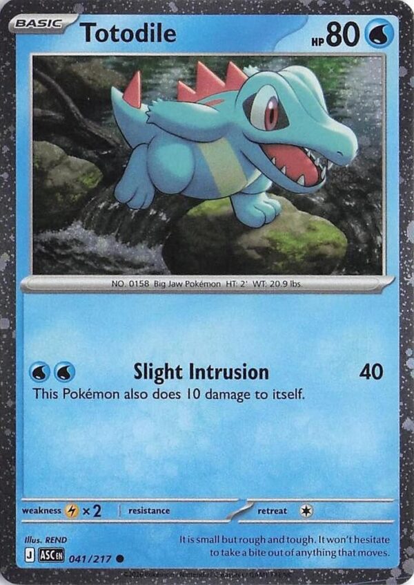 Totodile (Cosmos Holo) 041/217 Holofoil Miscellaneous Cards & Products Totodile (Cosmos Holo) 041/217 Holofoil Miscellaneous Cards & Products