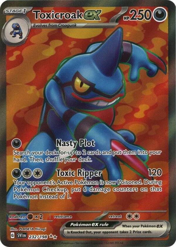 Toxicroak ex 232/198 Holofoil SV01: Scarlet & Violet Base Set