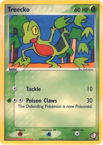 Treecko 1/5 001/005 Normal Kids WB Promos Treecko 1/5 001/005 Normal Kids WB Promos
