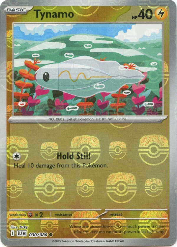 Tynamo (Master Ball Pattern) 030/086 Holofoil SV: Black Bolt