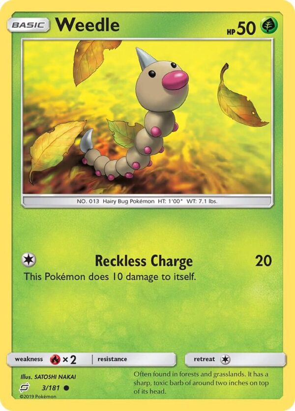 Weedle (3) 3/181 Normal SM – Team Up