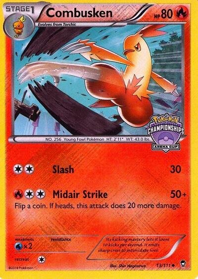 Combusken - 13/111 (Arena Cup Championships) | 013/111 | Reverse Holofoil | League & Championship Cards