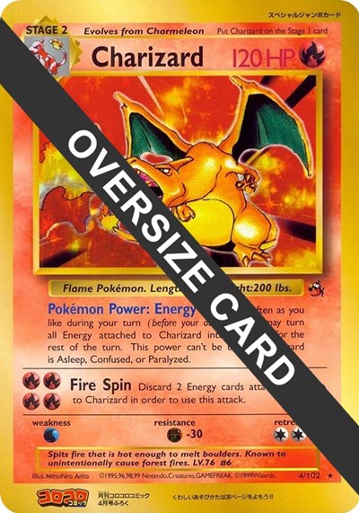 Charizard - 4/102 (CoroCoro Promo) | 004/102 | Holofoil | Jumbo Cards