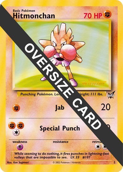 180263_400w Hitmonchan - 2 (Best of Game 2 Promo) | 002 | Normal | Jumbo Cards
