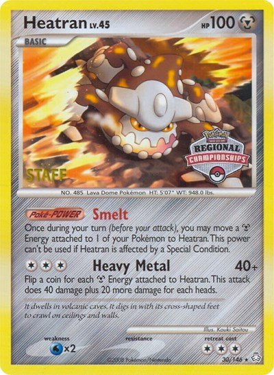Heatran - 30/146 (Regional Championships) [Staff] | 030/146 | Normal | League & Championship Cards