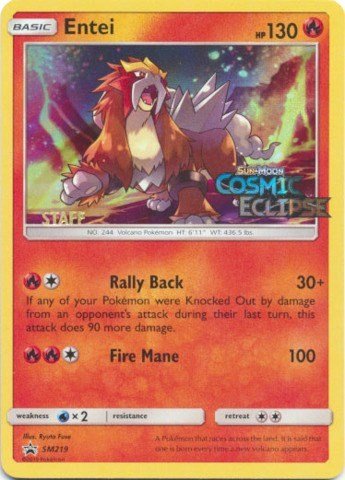 Entei - SM219 (Prerelease) [Staff] | SM219 | Holofoil | SM Promos