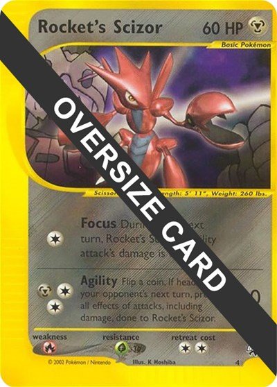 Rocket's Scizor - 4 | 004 | Holofoil | Jumbo Cards