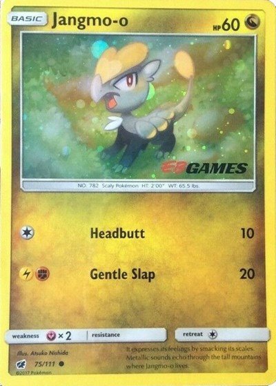 Jangmo-o - 75/111 (Cosmos Holo) (EB Games Promo) | 075/111 | Holofoil | Miscellaneous Cards & Products