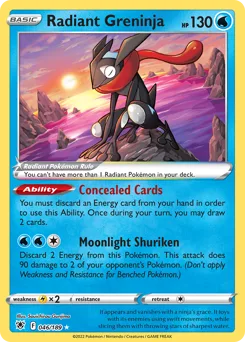 Radiant Greninja | 2024 (Sakuya O.) | 046/189 | Normal | World Championship Decks