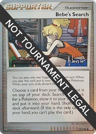 Bebe's Search - 2008 (Dylan Lefavour) | 119/132 | Normal | World Championship Decks