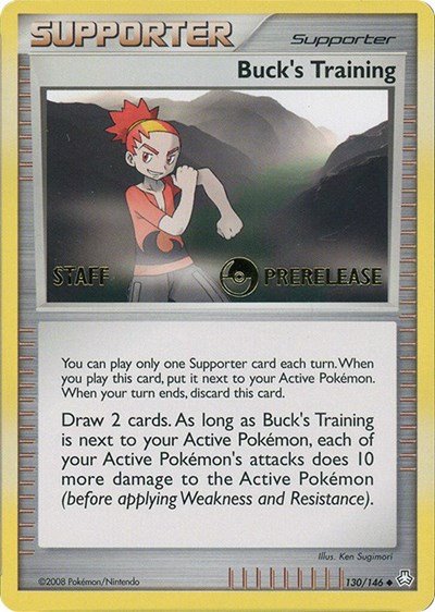 Buck's Training - 130/146 (Prerelease) [Staff] | 130 | Normal | Miscellaneous Cards & Products