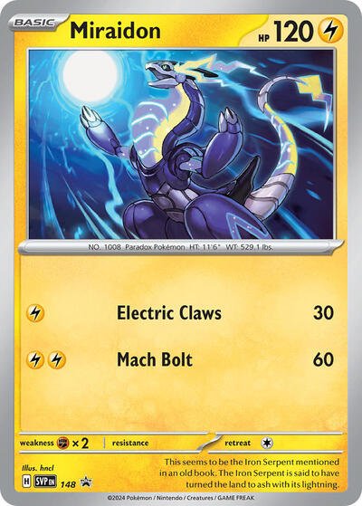 Miraidon - 148 | 148 | Holofoil | SV: Scarlet & Violet Promo Cards