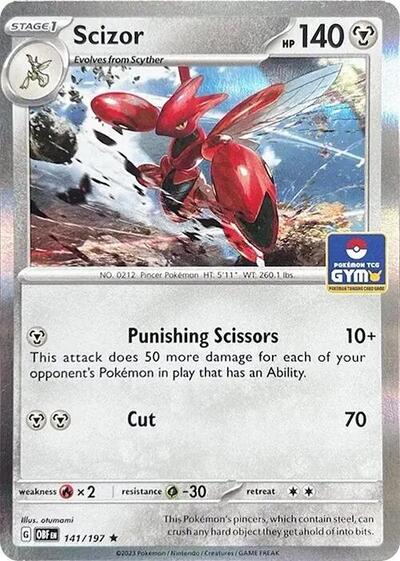 629880_400w Scizor - 141/197 (Pokemon Gym Promo) | 141/197 | Holofoil | Miscellaneous Cards & Products
