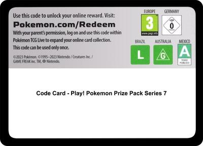 Code Card - Play! Pokemon Prize Pack Series Seven | Normal | Prize Pack Series Cards