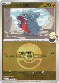 Cynthia's Gible (Poke Ball) | 109/217 | Reverse Holofoil | ME: Ascended Heroes