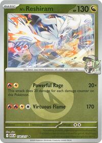 N's Reshiram (Energy Symbol Pattern) | 154/217 | Reverse Holofoil | ME: Ascended Heroes