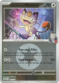 Team Rocket's Meowth (Energy Symbol Pattern) | 161/217 | Reverse Holofoil | ME: Ascended Heroes