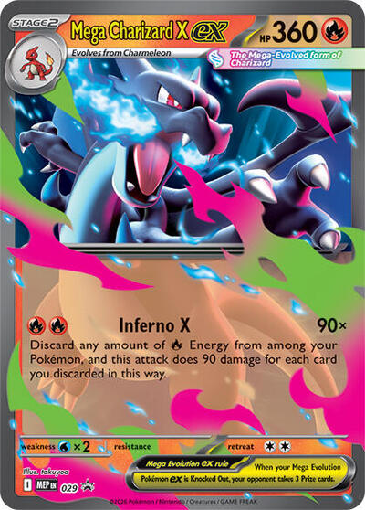Mega Charizard X ex - 029 | Holofoil | ME: Mega Evolution Promo