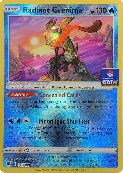 Radiant Greninja | 046/189 | Holofoil | League & Championship Cards