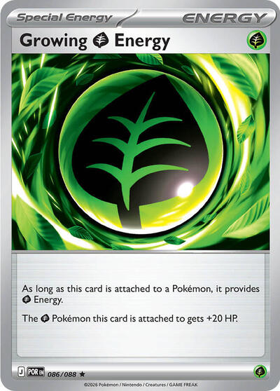 Growing Grass Energy | 086/088 | Reverse Holofoil | ME03: Perfect Order