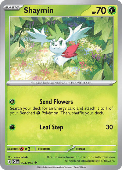 Shaymin | 003/088 | Reverse Holofoil | ME03: Perfect Order