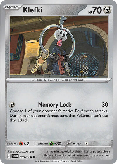 Klefki | 059/088 | Reverse Holofoil | ME03: Perfect Order