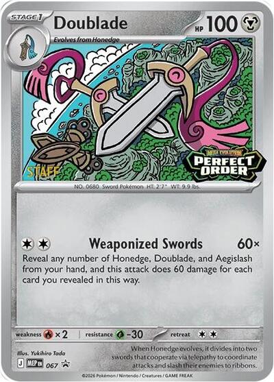 Doublade - 067 [Staff] | Holofoil | ME: Mega Evolution Promo